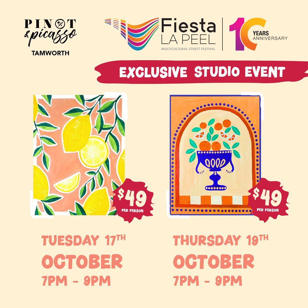 Celebrate Fiesta La Peel with  Pinot & Picasso’s Lemoncello 🍋