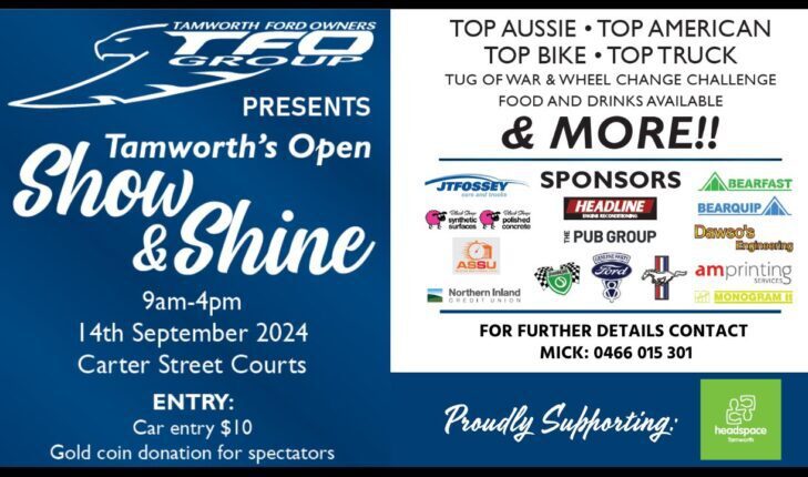 Tamworth’s Open Show & Shine