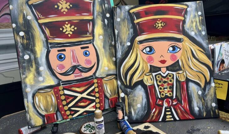 Nutcracker Christmas Paint and Sip
