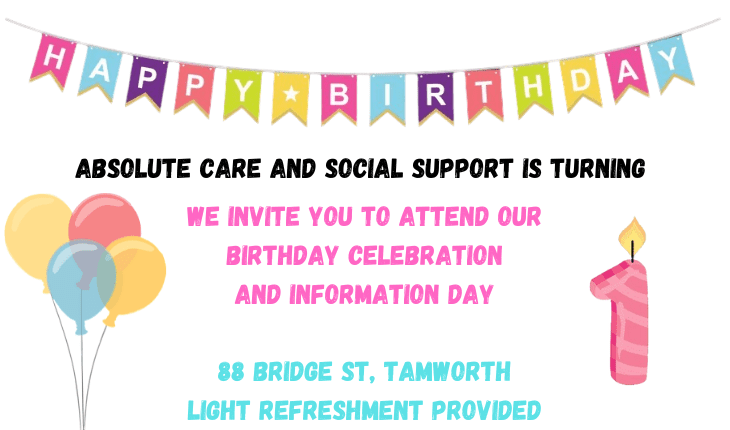 Absolute Care and Social Support 1st Birthday Celebration