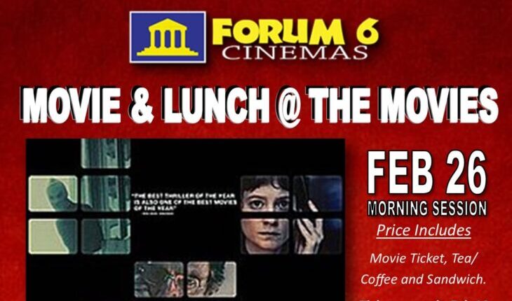 MOVIE AND LUNCH AT THE MOVIES_Sept 5