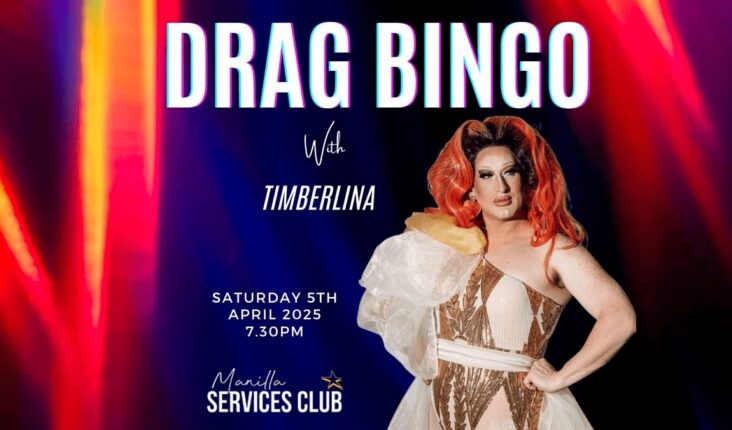 Drag Bingo with Timberlina at The Manilla Services Club