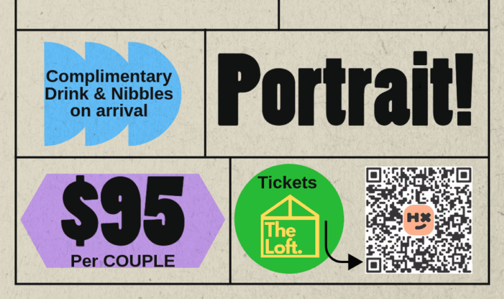 Paint your partners portrait flier