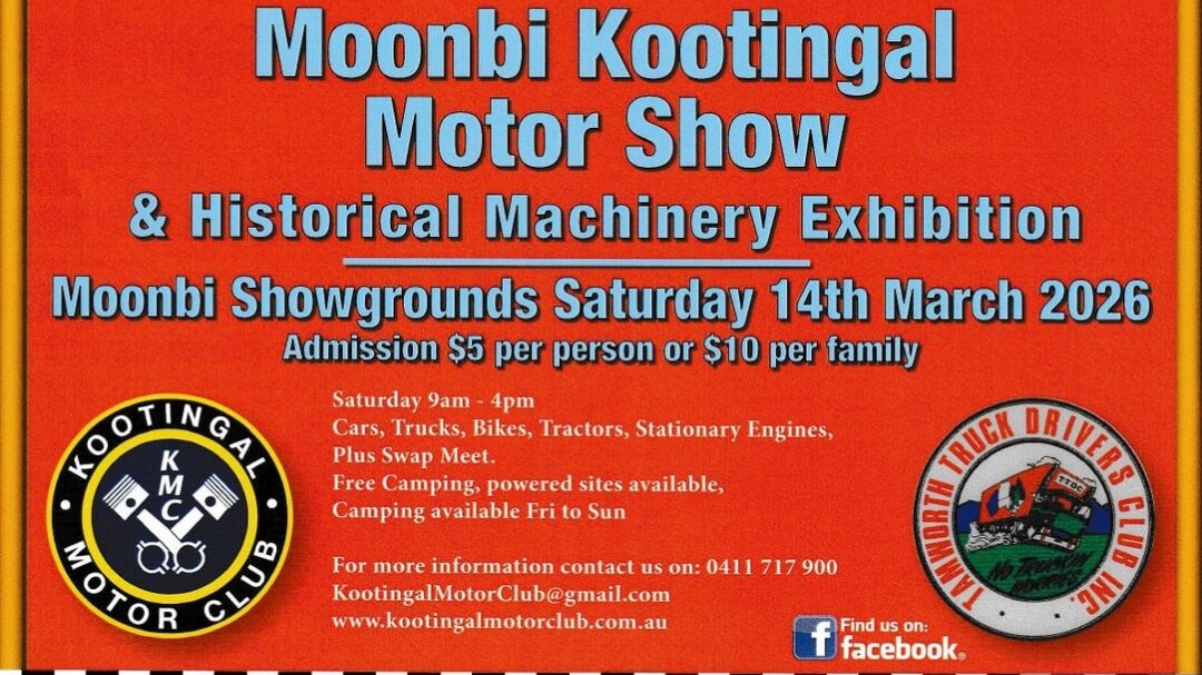 Moonbi Kootingal Motor Show & Historical Machinery Exhibition