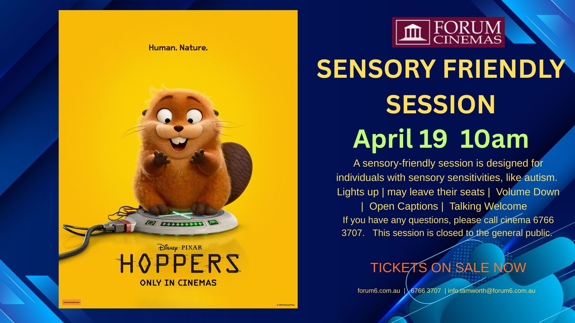 Movie Sensory Session HOPPERS