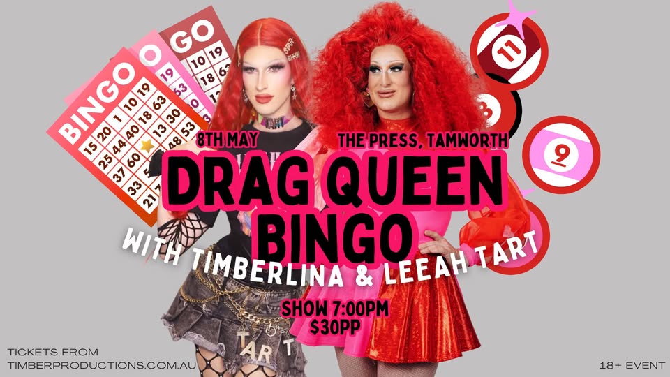 Drag Bingo with Timberlina and Leeah Tart