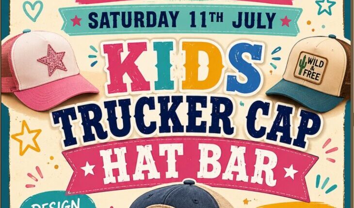 Holiday Fun Kids Trucker Cap Hat Bar