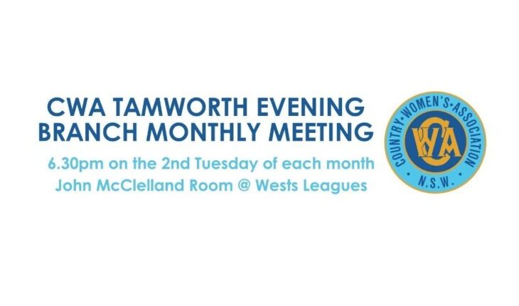 CWA Tamworth Evening Branch Monthly Meeting